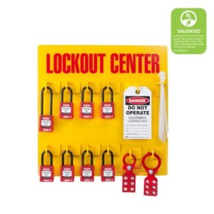 Lockout Tagout Statiion 8 Padlocks