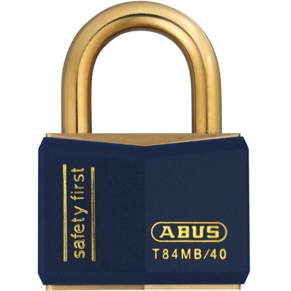 Abus-T84MB-40BLUE-Vinyl-Coated-Brass-Safety-Padlock