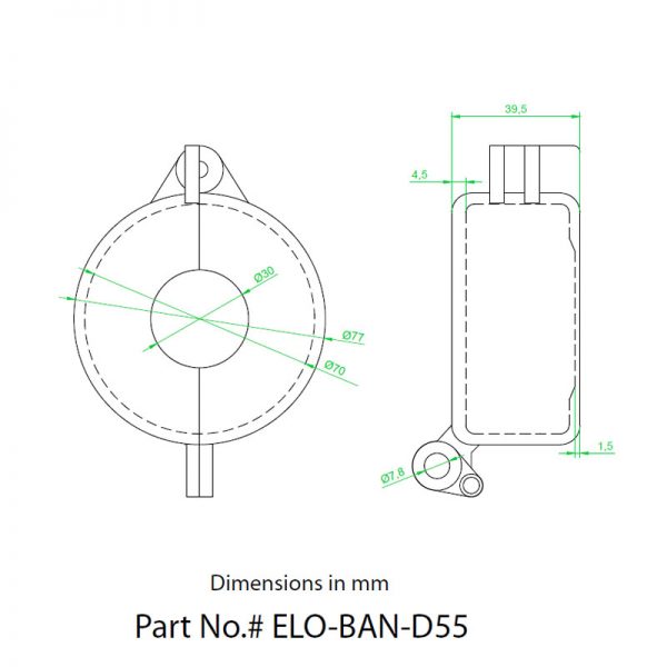 BAN-D55 Dimensions