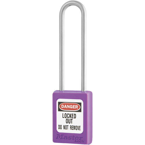 Master-Lock-Zenex-Safety-Padlock-PLO-S31LTPRP-Long-Stainless-Steel-Shackle