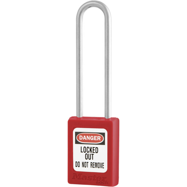 Master-Lock-Zenex-Safety-Padlock-PLO-S31LTRED-Long-Stainless-Steel-Shackle