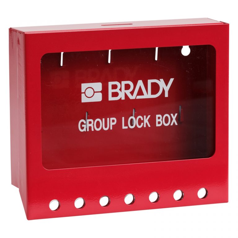 Brady Metal Wall Mounted Group Lockout Box Small Total Lockout