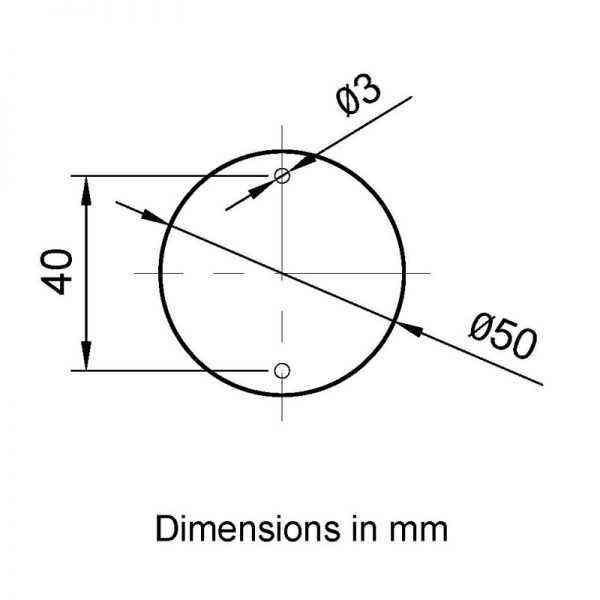 Valve Tag 50mm