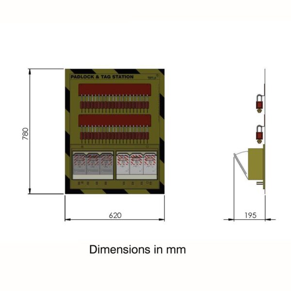 Padlock Tag Storage